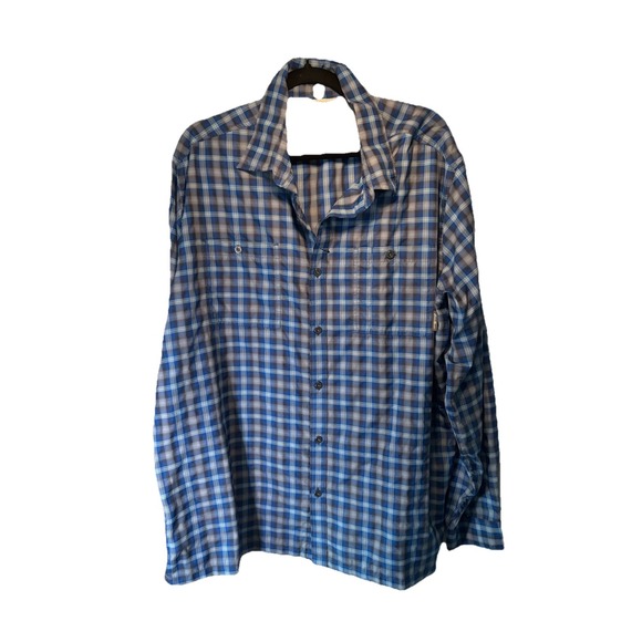 Eddie Bauer Shirt Mens Sz XL Plaid Vented Fishing Sport Shop Button - Picture 10 of 10